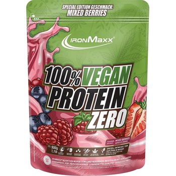 IronMaxx 100 % Vegan Protein Zero - Mixed Berries