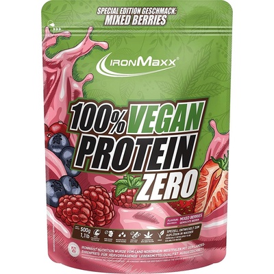IronMaxx 100 % Vegan Protein Zero - Mixed Berries