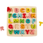 Hape Дървен пъзел Hape - Азбука, главни букви (H1551) - baby