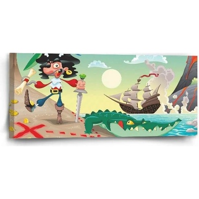 Sablio Obraz Pirát - 110x50 cm