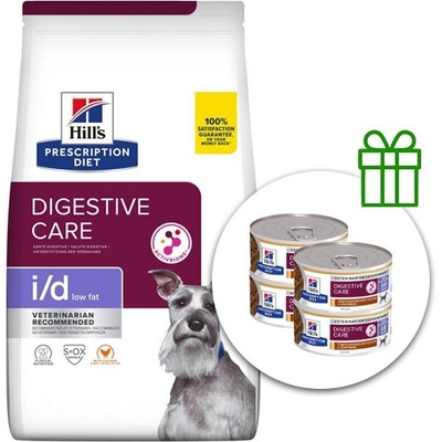 Hill's Hill s Prescription Diet i/d Low Fat 12 кг + 4 консерви безплатно