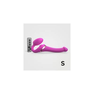 Lovely Planet Strap-on-me Multi Orgasm Страп-он вибратор с „лижещ стимулатор Pink S (P24278)