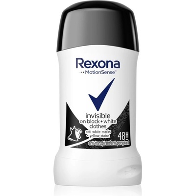 Rexona Motionsense Invisible Black + White deostick 40 ml