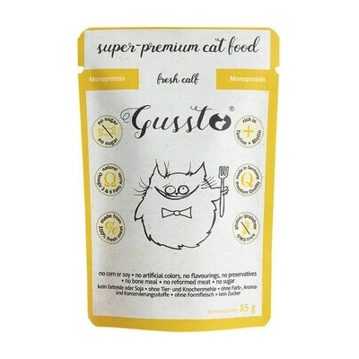 GUSSTO Cat Fresh Calf čerstvé jahňacie mäso 85 g