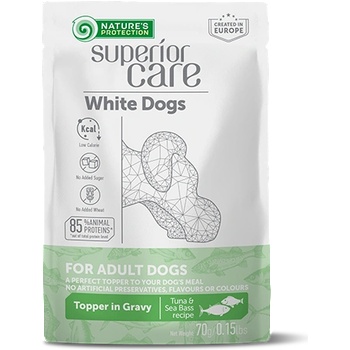 Nature's Protection White Dogs Digestive Care Adult with Tuna & Sea Bass 70gr