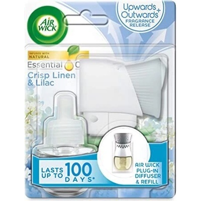 Air Wick Air Wick Essential Oils Освежител за въздух за контакт коприна и сини цветя (39и20202)
