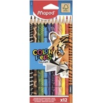 Maped Цветни моливи MAPED Color Peps Animals, триъгълни, комплект от 12 броя 832212 (832212)