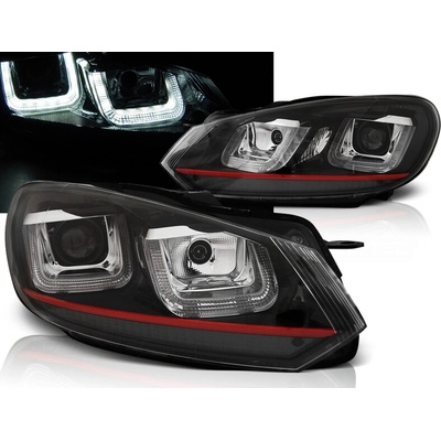 Predné svetlá VW Golf 6 U-Type Red Line Black