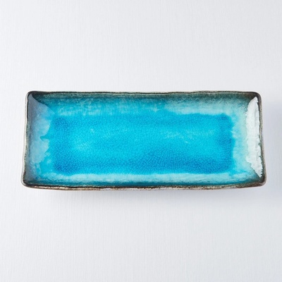 MIJ Talíř na sashimi Sky Blue 29 x 12 cm