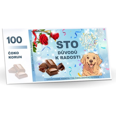 Selllot Mléčná s mandlemi a malinami Bankovka Sto důvodů k radosti 175 g
