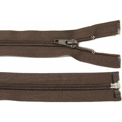 Spirálový zip no.5 rozepínací 65cm - více barev color: 704 tmavě hnědá
