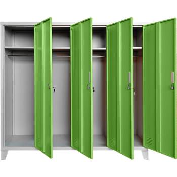 Carmen Метален шкаф Carmen CR-1604-4 JZ - сив / зелен (3580176_5)