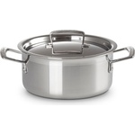 Le Creuset Съдове за готвене CLASSIC 20 см, 3 л, сребърен, неръждаема стомана, Le Creuset (LECR96200720001000)
