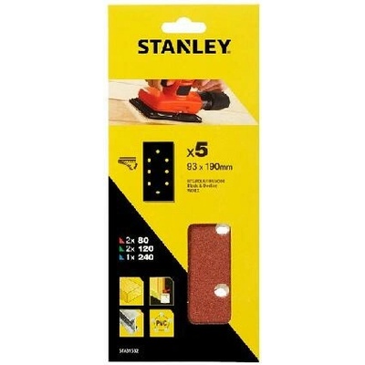 Stanley papíry pro vibrační brusku 93x230mm děrované