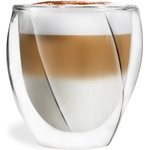 Vialli Design Чаши за капучино с двойни дъна в комплект от 2 бр. 250 ml Cristallo - Vialli Design (5901638725486)
