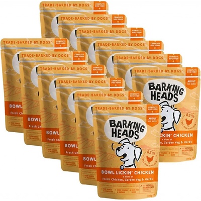 Barking Heads Bowl Lickin’ Chicken Grain Free 12 x 300 g