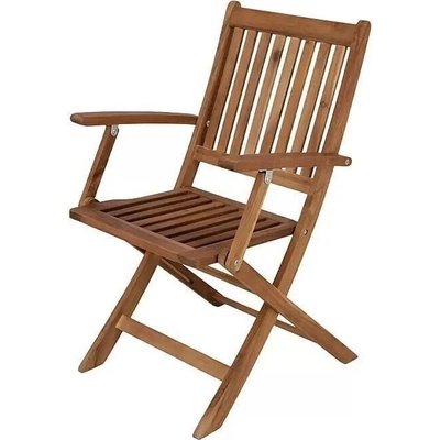Sunfun Diana Zahradní křeslo sklopné, 58 x 55 x 90 cm, dřevo, přírodní 1302834