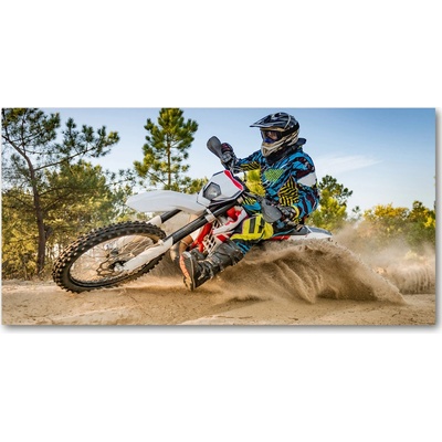 Foto obraz sklo tvrzené Motokross 100x50 cm