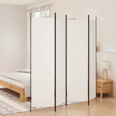 Shumee štvordielny paraván biely 200 × 200 cm