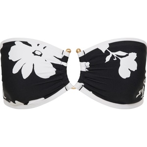 Seafolly Дамско бикини горнище Seafolly Mayflower Ring Front Bandeau Bikini top - Black - размер 32 (EU) (150-6643-0111)