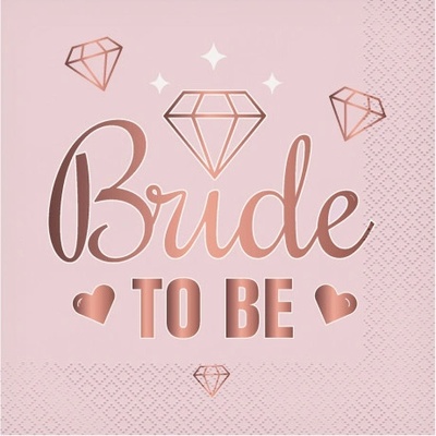 Godan Ubrousky Bride to be růžové 20ks 33x33cm
