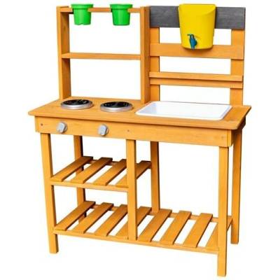 2Kids Toys Drevená záhradná kuchynka s drezom 2D98269