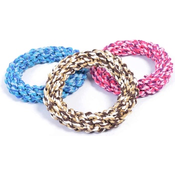 Duvo Plus Tug Toy Knotted Rope Ring - Кучешка играчка - въжен кръг за дъвчене и дърпане , 14 см