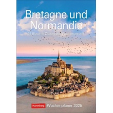 Bretagne und Normandie Wochenplaner 53 Blatt mit Zitaten und Wochenchronik 2025