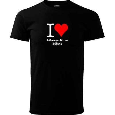 Tričko I love Liberec Nové Město tričko Liberec Nové Město černé