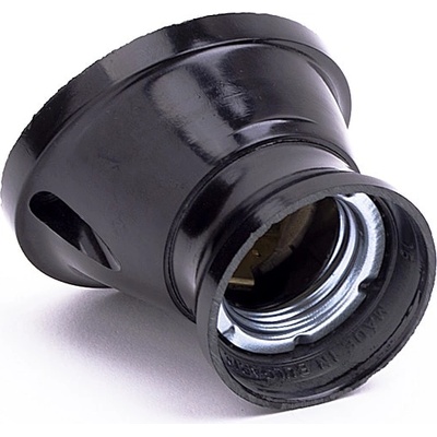 Naiden Kirov Фасунга Е27 НК, Стенна Наклонена, Черна, 4А, 250v, 200° С (m055002)