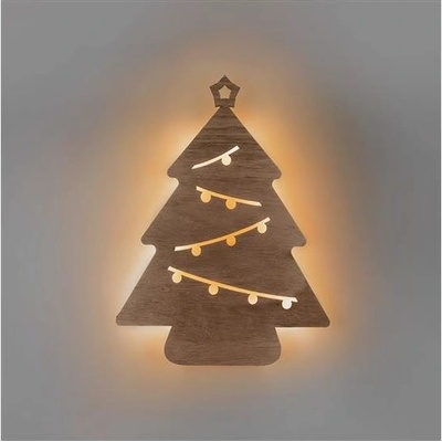 Solight LED nástěnná dekorace vánoční stromek 24x LED 2x AA