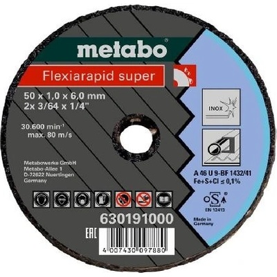 Metabo Řezný kotouč 50 x 6 mm 630191000