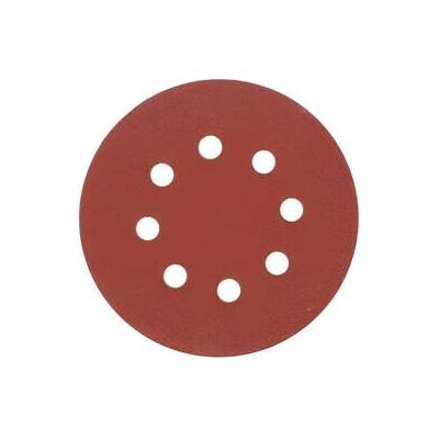 VOREL Brúsny papier 125 mm P100 s otvormi 5 ks suchý zips 5906083085802
