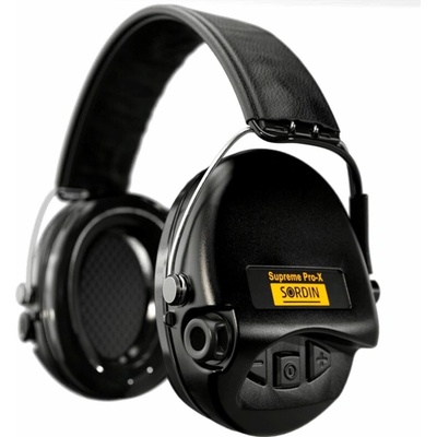 Sluchátka Sordin Supreme Pro-X Slim kůže PVC náušníky černé – Hledejceny.cz