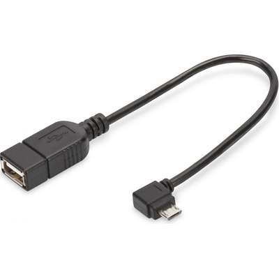 Digitus AK-300313-002-S USB, USB 2.0 Micro-USB B USB A, 0,15m, černý