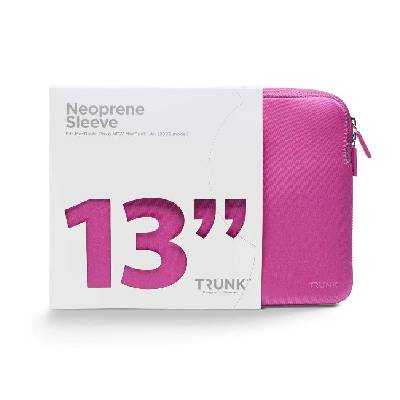 Laptop Sleeve (2022) - удароустойчив неопренов калъф за Macbook Pro 13 и Macbook Air 13 (от модел 2017 и по-нов) (розов)