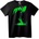 NOONEBRAND Тениска с неоново зелен герой - 6XL, Black
