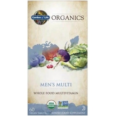 Garden of Life Organics Mens Once Daily Multivitamín pre mužov BIO 60 tabliet