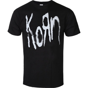 HYBRIS Мъжка тениска Korn - Glitch Logo - Black - HYBRIS - PS-1-KORN001-H93-15-BK