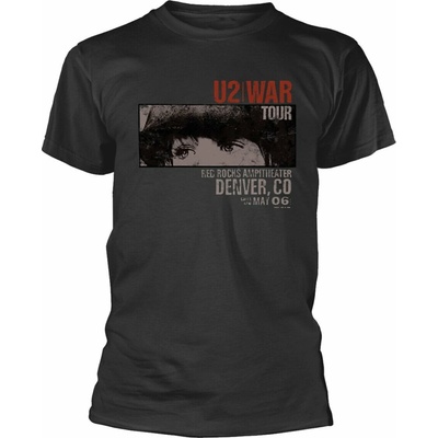 U2 tričko War Red Rocks čierne