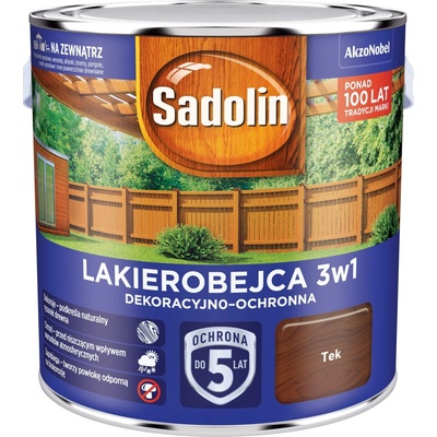 Lazura na dřevo Sadolin 5 l Tek