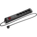 Lanberg 5 Plug 1,5 m Switch (SP1-05E-0150-BK)