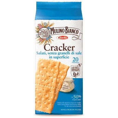 Mulino Bianco Cracker a ridotto contenuto di sale krekry se sníženým obsahem soli 500 g