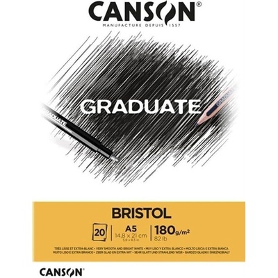 Canson Pad Graduate Bristol Скицник 20 A5 180 g (C400110382)
