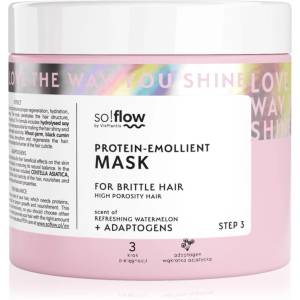 So!flow High Porosity Hair Protein-Emollient Mask подсилваща маска за крехка и стресирана коса 400ml