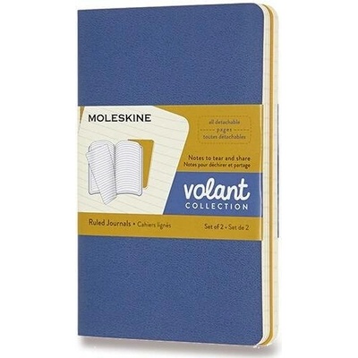 MOLESKINE Sešity 2ks Volant linkované modré oranžové