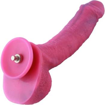 HISMITH HSA121 Hyper Realistic Curved Silicone Dildo KlicLok 9.7" Pink