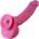 HISMITH HSA121 Hyper Realistic Curved Silicone Dildo KlicLok 9.7" Pink