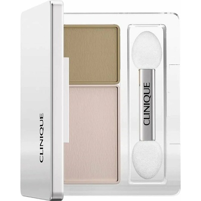 Clinique All About Shadow™ Duo Relaunch duo očné tiene Seashell Pink/Fawn Satin 1,7 g