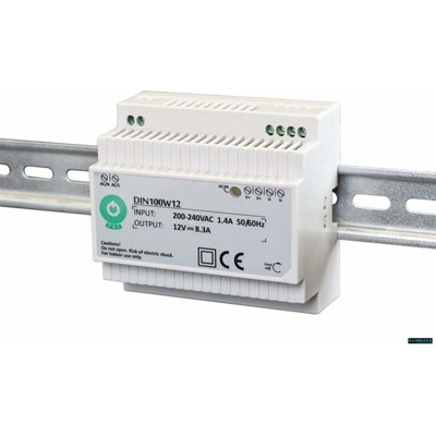 Napájecí zdroj POS DIN100W12, 12V, 8,3A 100W IP20